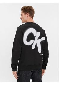 Calvin Klein Jeans Bluza Spray J30J324625 Czarny Regular Fit. Kolor: czarny. Materiał: bawełna, syntetyk #5