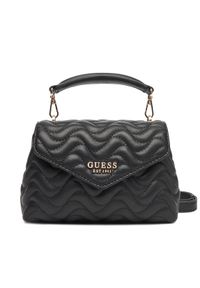Guess Torebka Melisandra Mini HWQG96 53780 Czarny. Kolor: czarny. Materiał: skórzane