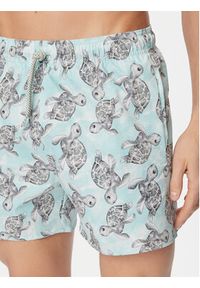 Emporio Armani Szorty kąpielowe EM000583 AF20447 F9045 Niebieski Regular Fit. Kolor: niebieski. Materiał: syntetyk #4