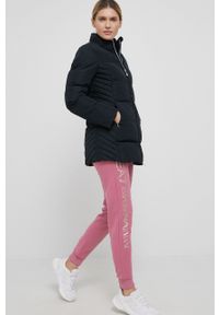 EA7 Emporio Armani Spodnie 8NTP85.TJCQZ damskie kolor różowy gładkie. Kolor: różowy. Materiał: dzianina. Wzór: gładki #2