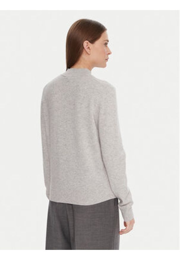 TOMMY HILFIGER - Tommy Hilfiger Sweter WW0WW47468 Szary Regular Fit. Kolor: szary. Materiał: wełna