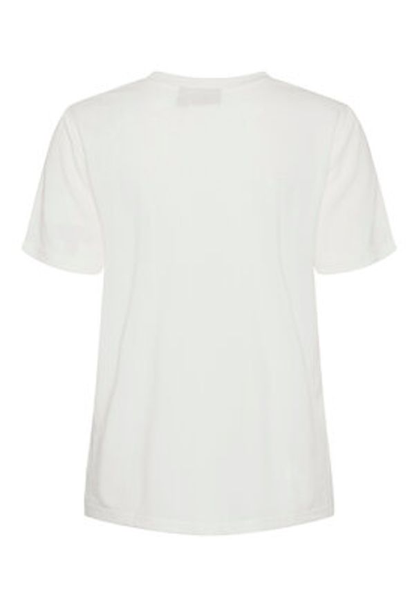 Pieces T-Shirt Anora 17148789 Biały Regular Fit. Kolor: biały. Materiał: wiskoza