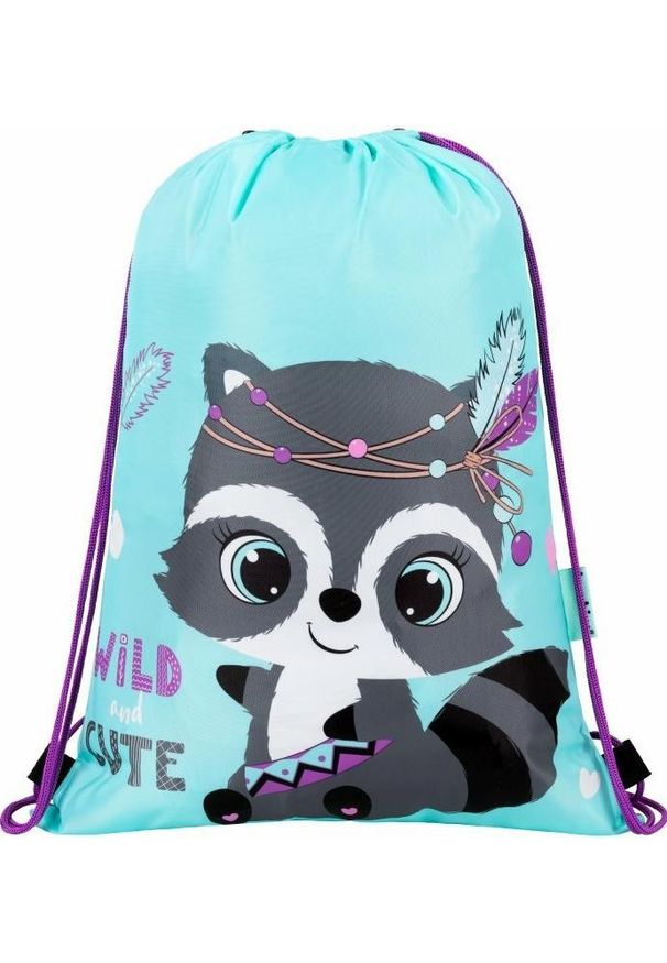 Bambino Racoon Szop Pracz worek na buty. Materiał: materiał. Styl: młodzieżowy, retro