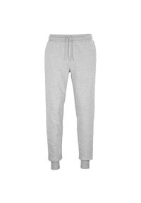 SOL'S - Melanżowe Spodnie Do Biegania Jumbo Fleece Unisex Dla Dorosłych. Kolor: szary. Wzór: melanż