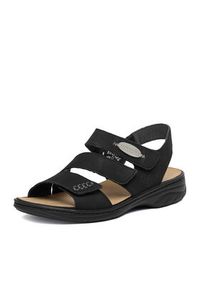 Rieker Sandały CEO-64573-00 Czarny. Kolor: czarny. Materiał: nubuk, skóra #8