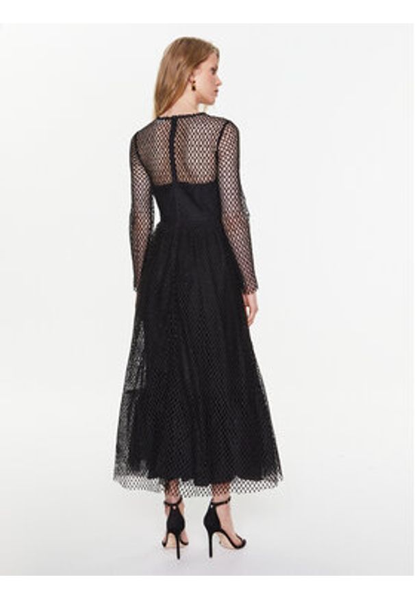 Red Valentino Sukienka koktajlowa 2R3VA23A6S5 Czarny Regular Fit. Kolor: czarny. Materiał: syntetyk. Styl: wizytowy