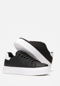 Born2be - Czarne Sneakersy na Platformie Phemeda. Kolor: czarny. Obcas: na platformie #3