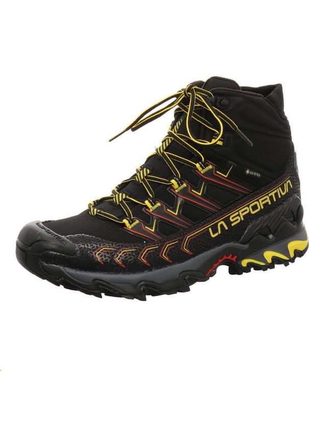 LA SPORTIVA - Buty turystyczne męskie La Sportiva Ultra Raptor II Mid GTX. Kolor: czarny, żółty, wielokolorowy