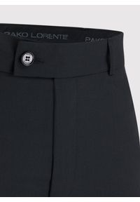 Pako Lorente - Gładkie czarne spodnie garniturowe P000B-6G-001-C-S. Kolor: czarny. Materiał: wełna, poliester. Wzór: gładki #3