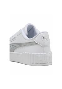 Puma - Damskie sneakersy Carina 3.0 Aqua Metallics PUMA White Silver Metallic. Okazja: na plażę. Kolor: biały, wielokolorowy, szary. Sezon: lato. Sport: tenis