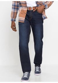 bonprix - Jeansy classic fit ze stretchem, straight. Kolor: niebieski. Styl: klasyczny #1