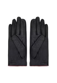 Wittchen - Damskie rękawiczki skórzane samochodowe z ozdobnym obszyciem czarne. Kolor: czarny. Materiał: skóra. Wzór: aplikacja. Styl: klasyczny, casual, elegancki #2