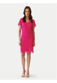 Tatuum Sukienka koktajlowa Sono T2406.204 Różowy Regular Fit. Kolor: różowy. Materiał: bawełna. Styl: wizytowy