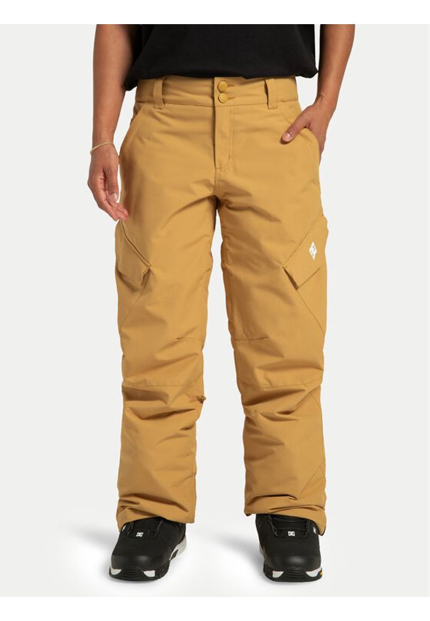 DC Shoes Spodnie snowboardowe Nonchalant ADJTP03023 Żółty Regular Fit. Kolor: żółty. Materiał: syntetyk. Sport: snowboard