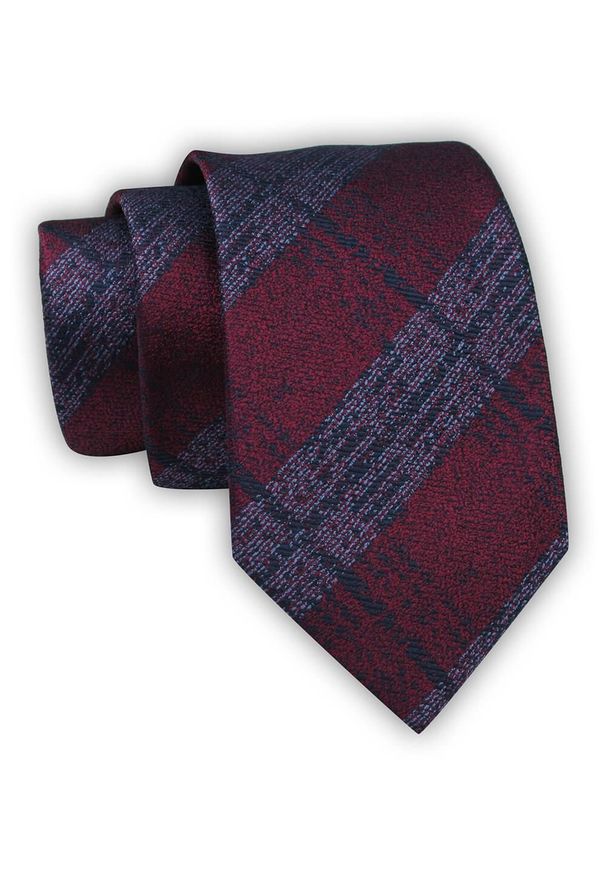 Krawat Alties (7 cm) - Elegancki i Stonowany Wzór. Kolor: czerwony. Materiał: tkanina. Styl: elegancki, wizytowy