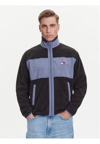 Tommy Jeans Polar DM0DM21906 Czarny Relaxed Fit. Kolor: czarny. Materiał: syntetyk