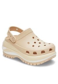 Crocs Klapki Classic Mega Crush Clog 207988 Beżowy. Kolor: beżowy