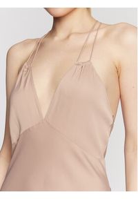 Calvin Klein Sukienka wieczorowa Shine Slip K20K205019 Beżowy Regular Fit. Kolor: beżowy. Materiał: wiskoza. Styl: wizytowy #3