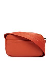 TOMMY HILFIGER - Tommy Hilfiger Torebka Th Logotape Camera Bag AW0AW18741 Pomarańczowy. Kolor: pomarańczowy. Materiał: skórzane #7