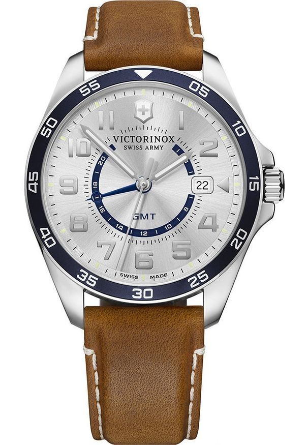 VICTORINOX - Zegarek Victorinox Zegarek męski Victorinox 241931 brązowy. Kolor: brązowy
