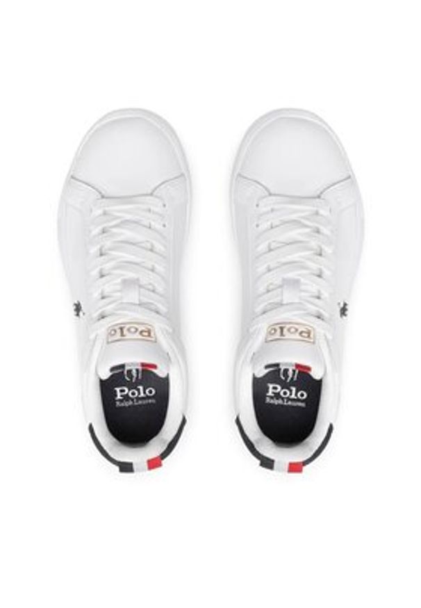 Polo Ralph Lauren Sneakersy Hrt Ct II 809860883003 Biały. Kolor: biały. Materiał: skóra