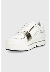 Liu Jo sneakersy HERO 15 kolor biały. Zapięcie: sznurówki. Kolor: biały. Materiał: guma. Obcas: na platformie