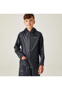 Regatta - Stormbreak dziecięca turystyczna wodoodporna kurtka. Kolor: niebieski. Styl: sportowy. Sport: turystyka piesza #1