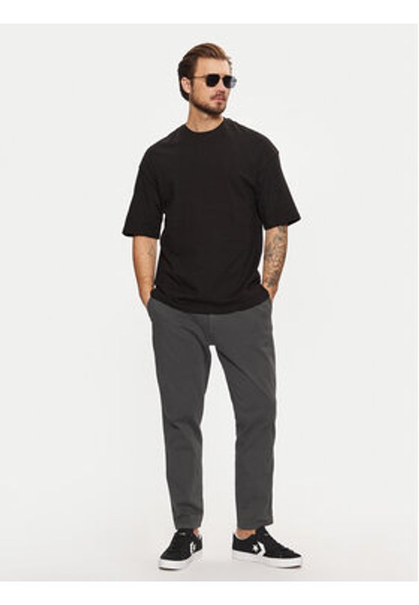 Jack & Jones - Jack&Jones T-Shirt Charge 12259975 Czarny Oversize. Kolor: czarny. Materiał: bawełna