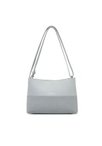 Calvin Klein Torebka Ck Mixmedia Convertible Bag_Mono K60K613170 Szary. Kolor: szary. Materiał: skórzane