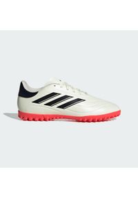 Adidas - Buty Copa Pure II Club TF. Kolor: biały, wielokolorowy, czarny, czerwony. Materiał: materiał, syntetyk