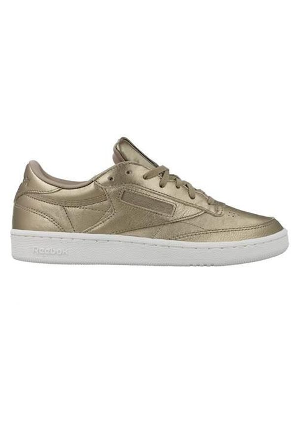 Buty do chodzenia damskie Reebok Club C 85 Melted ME. Zapięcie: sznurówki. Kolor: żółty. Materiał: skóra, syntetyk, materiał. Szerokość cholewki: normalna. Model: Reebok Club. Sport: turystyka piesza