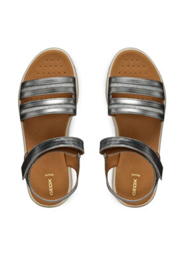 Geox Sandały D Dandra D55NNE 0BNEW C1357 Szary. Kolor: szary. Materiał: materiał