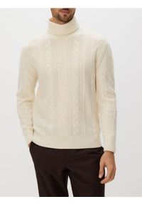 Reserved - Sweter z wełną - złamana biel. Materiał: wełna