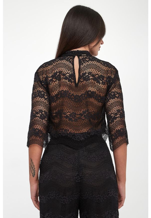 Twinset Milano - Bluzka damska koronkowa TWINSET. Materiał: koronka