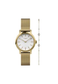 Timex Zestaw zegarek i bransoletka Transcend TWG063900 Złoty. Kolor: złoty