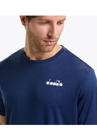 Koszulka tenisowa męska z krótkim rękawem Diadora SS Core T-Shirt. Kolor: niebieski. Długość rękawa: krótki rękaw. Długość: krótkie. Sport: tenis