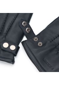 Wittchen - Męskie rękawiczki skórzane z ozdobnymi zatrzaskami czarne. Kolor: czarny. Materiał: skóra. Styl: klasyczny, elegancki #4