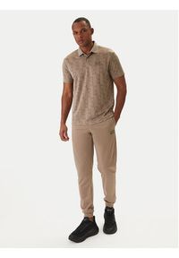 EA7 Emporio Armani Polo 7M001287 AF22277 Beżowy Regular Fit. Typ kołnierza: polo. Kolor: beżowy. Materiał: syntetyk #5