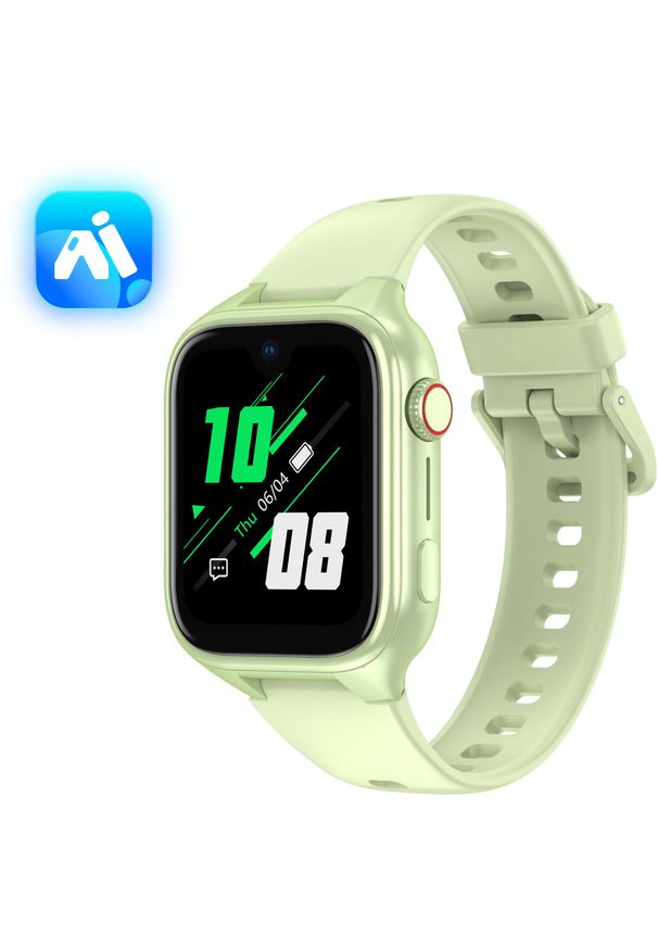 GARETT - Garett STELIO Smartwatch for Kids JUNIOR PRO AI OpenAI 4G GPS pistacjowy. Rodzaj zegarka: smartwatch. Kolor: zielony