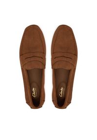 Clarks Mokasyny Corsley Bar 26184513 Brązowy. Kolor: brązowy. Materiał: zamsz, skóra #4