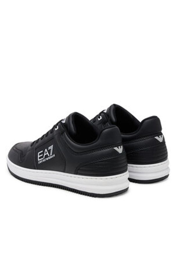 EA7 Emporio Armani Sneakersy X8X189 XK404 N349 Czarny. Kolor: czarny. Materiał: skóra
