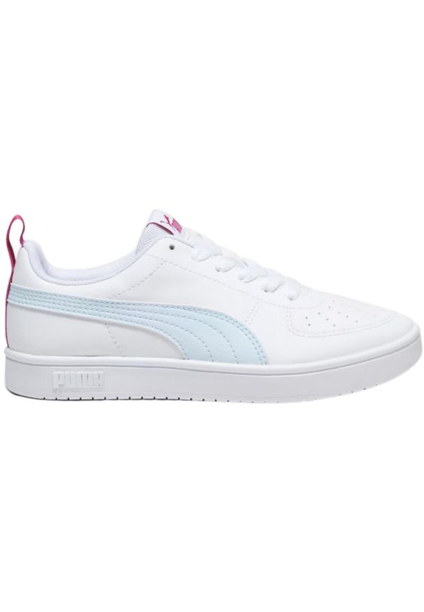 Buty do chodzenia dla dzieci Puma Rickie Jr. Zapięcie: sznurówki. Kolor: niebieski, wielokolorowy, biały. Materiał: syntetyk, materiał. Szerokość cholewki: normalna. Sport: turystyka piesza