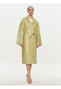 Herskind Płaszcz przejściowy Puch 5129124 Zielony Regular Fit. Kolor: zielony. Materiał: skóra #1