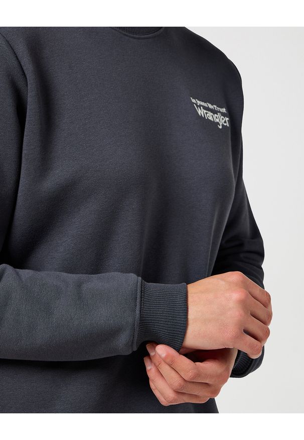 Wrangler - DAMSKA BLUZA WRANGLER REGULAR SWEAT FADED BLACK 112356510