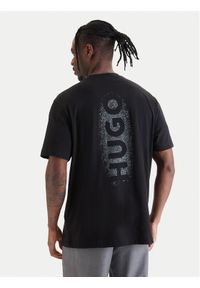 Hugo - HUGO T-Shirt Spray 50559731 Czarny Relaxed Fit. Kolor: czarny. Materiał: bawełna #1