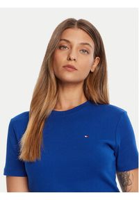 TOMMY HILFIGER - Tommy Hilfiger T-Shirt New Cody WW0WW40587 Niebieski Slim Fit. Kolor: niebieski. Materiał: bawełna