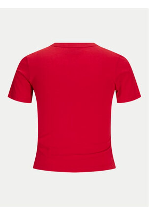 JJXX T-Shirt Gigi 12277657 Czerwony Stretch Fit. Kolor: czerwony. Materiał: bawełna