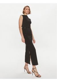 Calvin Klein Sukienka letnia Crinkled K20K206545 Czarny Regular Fit. Kolor: czarny. Materiał: syntetyk. Sezon: lato
