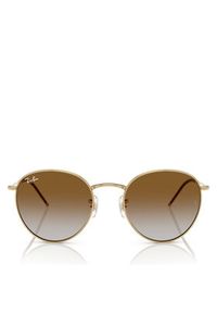 Ray-Ban Okulary przeciwsłoneczne Round Reverse 0RBR0103S 001/CB55 Złoty. Kolor: złoty #4