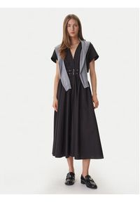 DKNY Sukienka codzienna DJ6D9194 Czarny Regular Fit. Okazja: na co dzień. Kolor: czarny. Materiał: bawełna. Typ sukienki: proste. Styl: casual #2